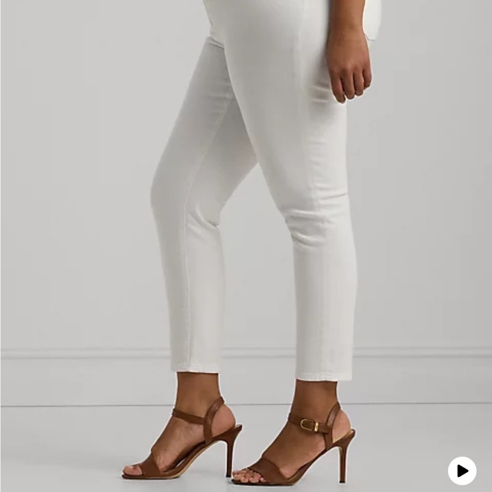 Lauren Ralph Lauren Jeans High Rise Straight Ankle Comfort Stretch Women's 22W - Picture 2 of 12